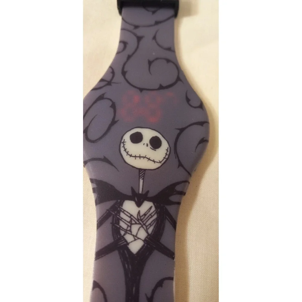Jack Skeleton rubber flash wristwatch tap on time Nightmare before Christmas